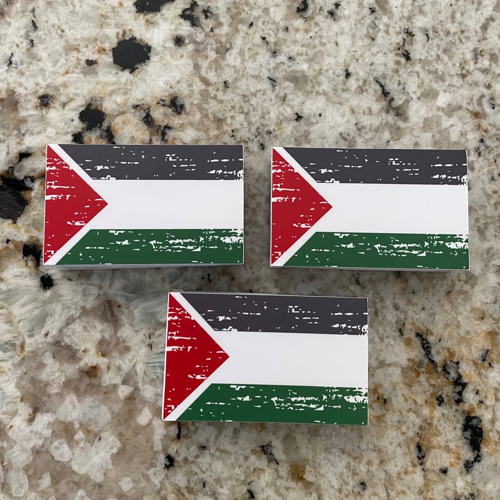 PALESTINE FLAG STICKER (PACK)